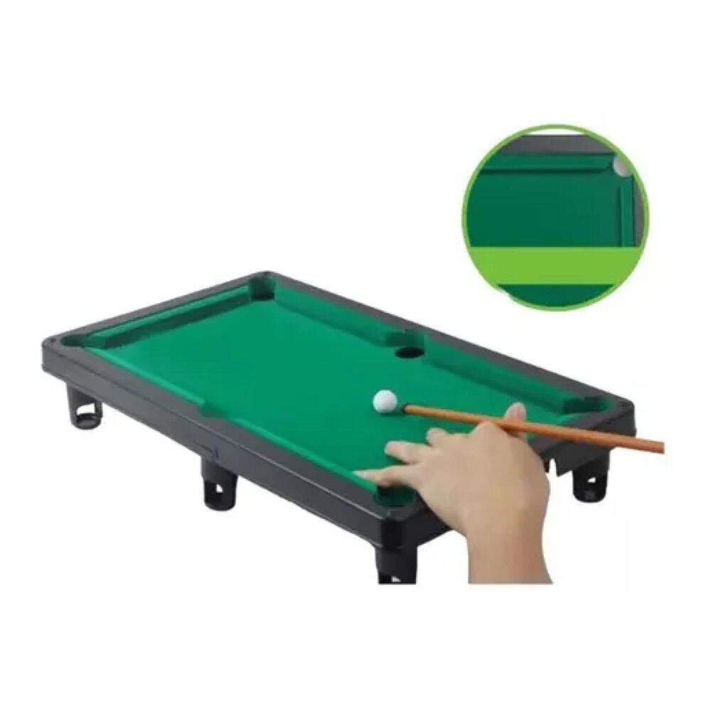 Juguete Mini Mesa De Pool Billar Con Accesorios Infantil image number 2.0