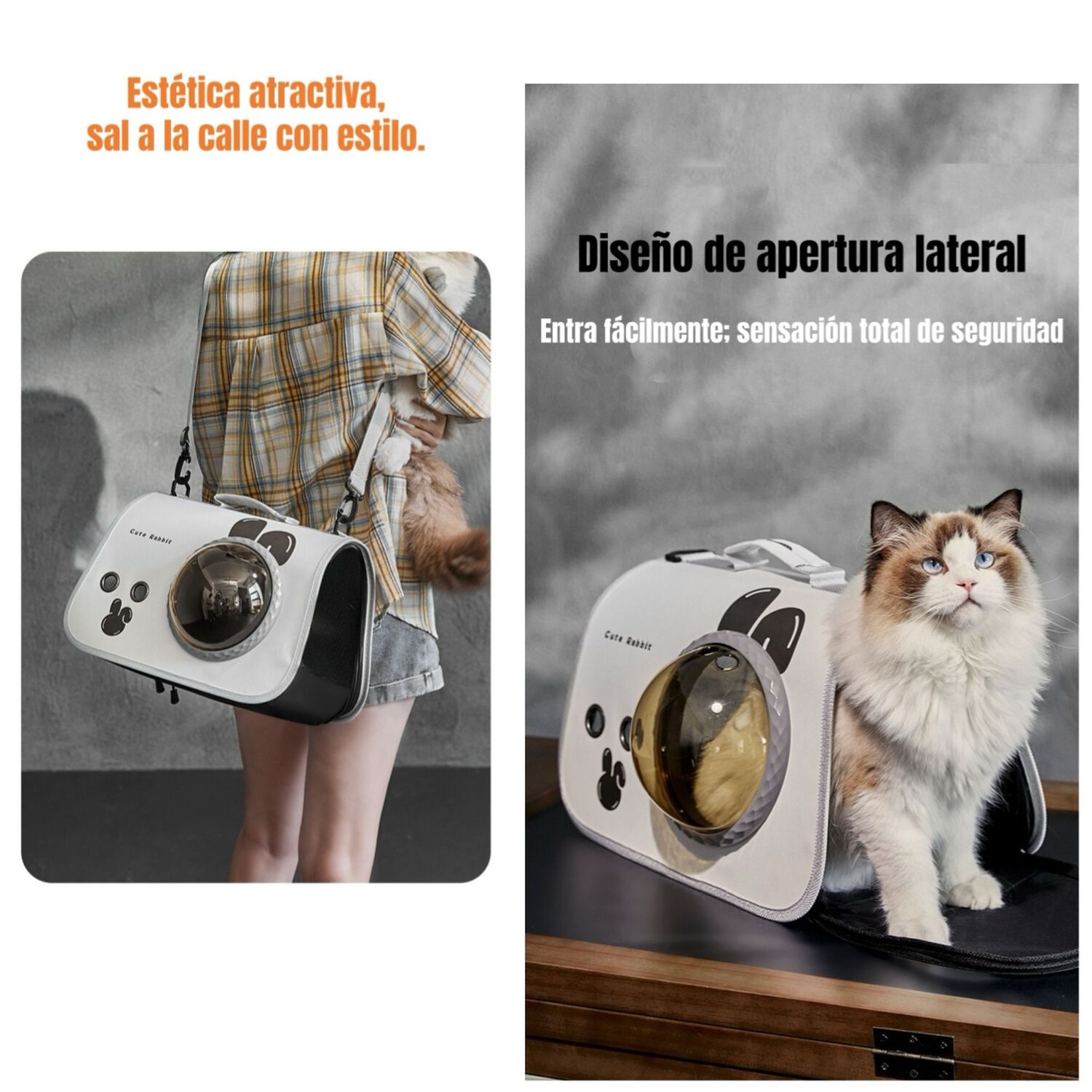 Bolso Transportador De Mascotas Atenea 2 En 1 By Lubabycas image number 4.0