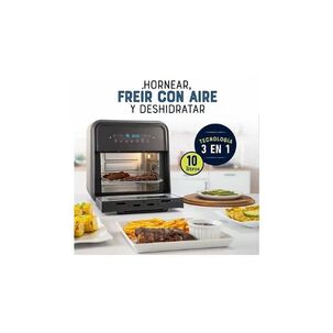 S&uacute;per Freidora De Aire Oster 10 Litros Ckstafov3 Color Negro 220v Multifuncional