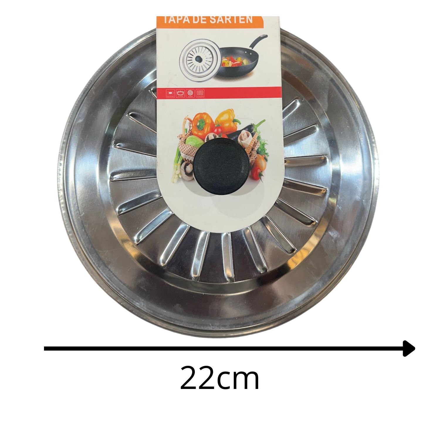 Tapa De Olla 22cm Alta Calidad Dise&ntilde;o Moderno Acero image number 3.0