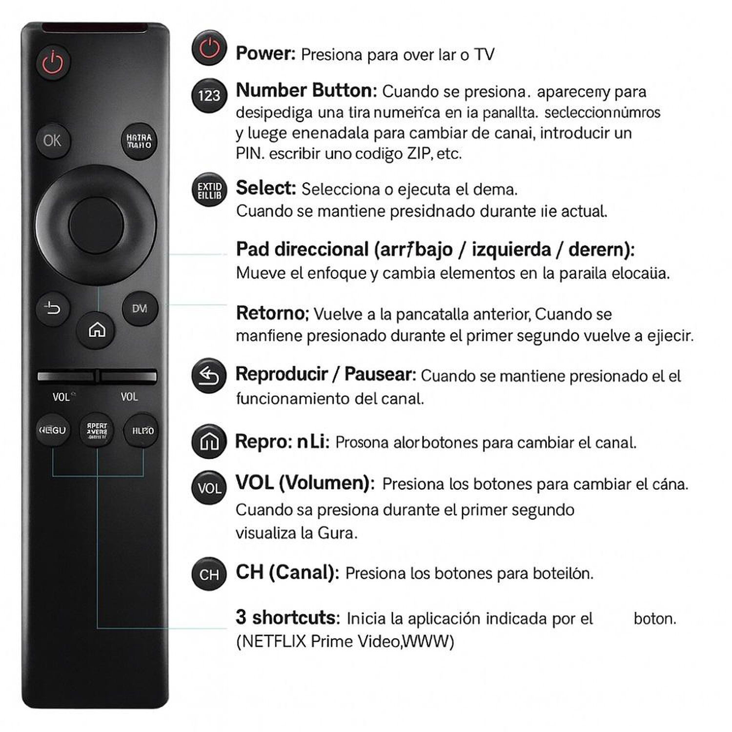 Control Generico Compatible Para Samsung Smart Uhd Tv 4k image number 6.0