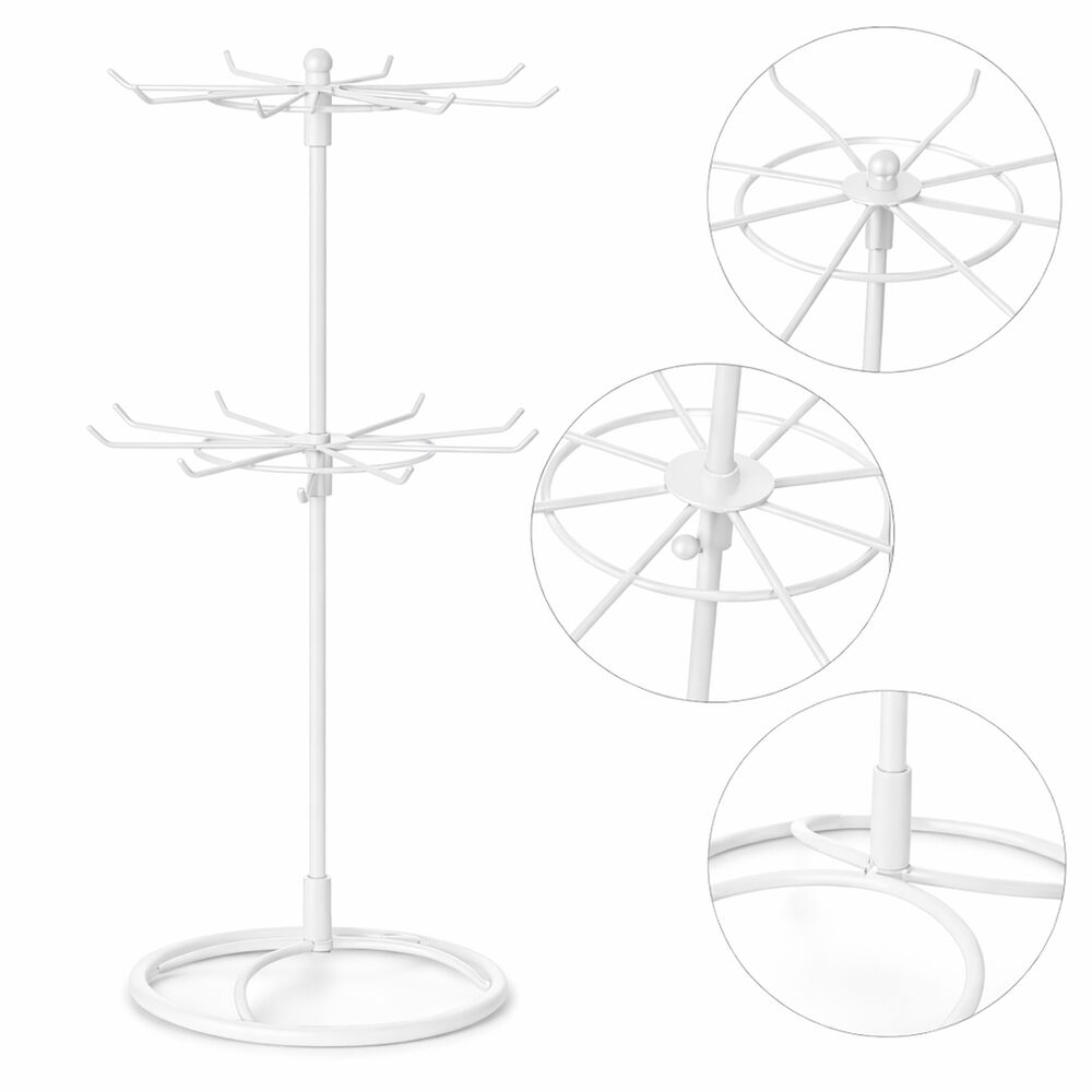 Exhibidor Met&aacute;lico 2 Niveles Para Joyas Y Collares image number 17.0