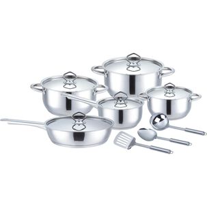 Bater&iacute;a De Cocina Casaideal Acero Inoxidable / 13 Piezas