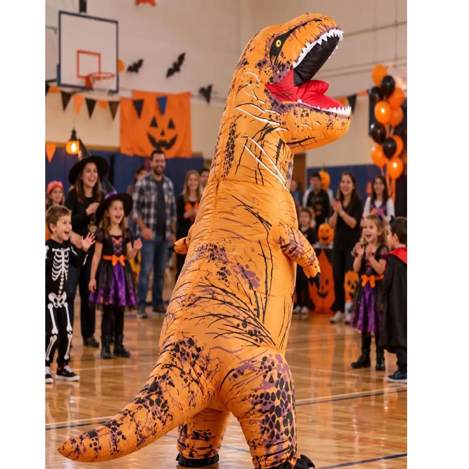 Disfraz Inflable Dinosaurio T-rex Adulto 1,60 A 1,90 M. image number 2.0