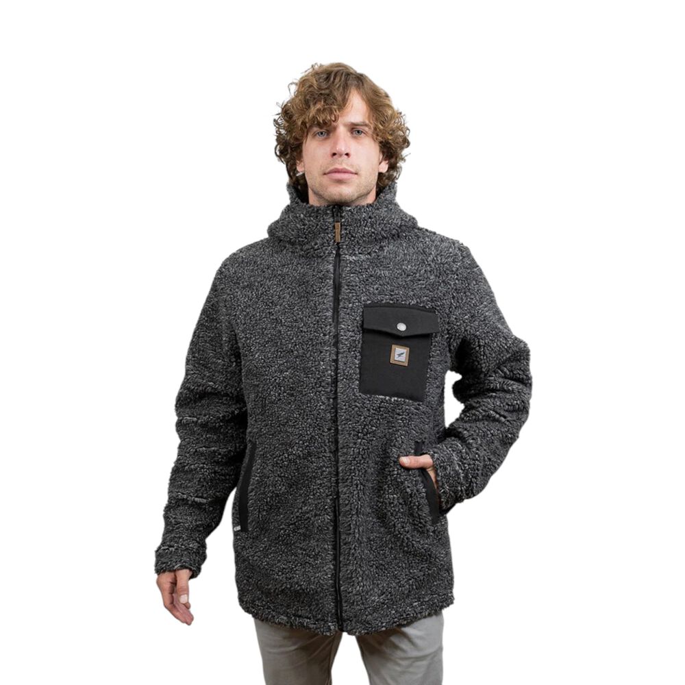 Chaqueta Canvas Reversible Woodstone V2 Negro Hombre Falcone image number 4.0