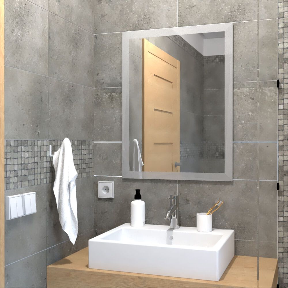 Espejo Rectangular 80x60x1,9 Cm Fm-060 image number 2.0