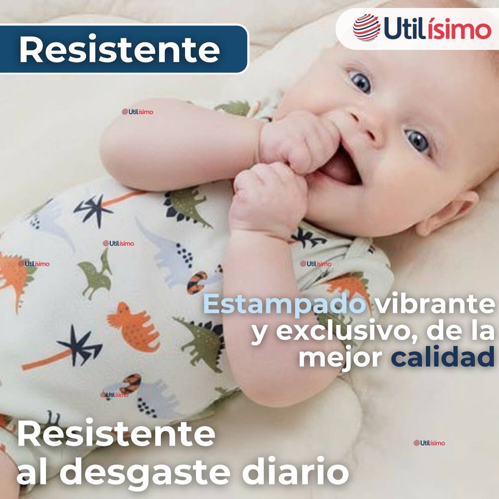 Pack 4 Bodys Niño Manga Corta Tedmimak 100% Algodón Dino Aventura image number 7.0