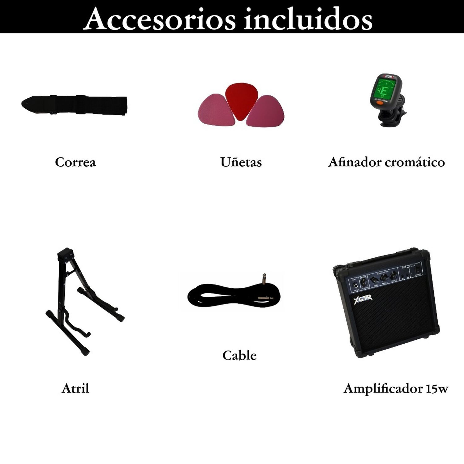 Pack Bajo El&eacute;ctrico Jazz Natural Jb100 Nt, Amp 15w Xgtr image number 5.0