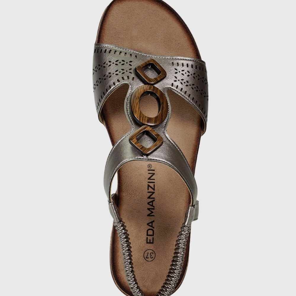 Sandalia Milus Plateado image number 6.0
