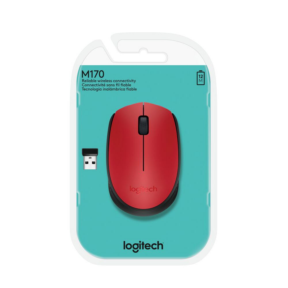 Mouse Inalambrico Logitech M170 Rojo image number 2.0