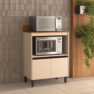 Mueble De Cocina Base Vekkahome Koya 2 Puertas Beige