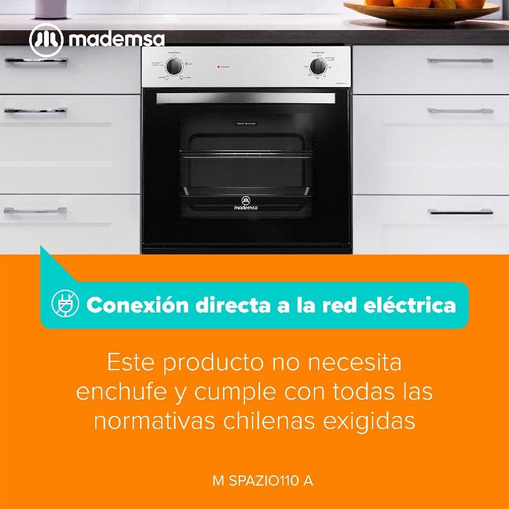 Horno Empotrable El&eacute;ctrico 66l Timer M Spazio 110a Gris image number 7.0