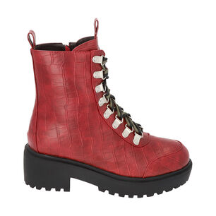 Botin Rojo Mujer London 46 Police