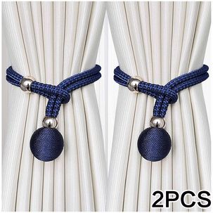 Pack De 02 Sujetadores - Abrazaderas Magneticas Para Cortinas Md12