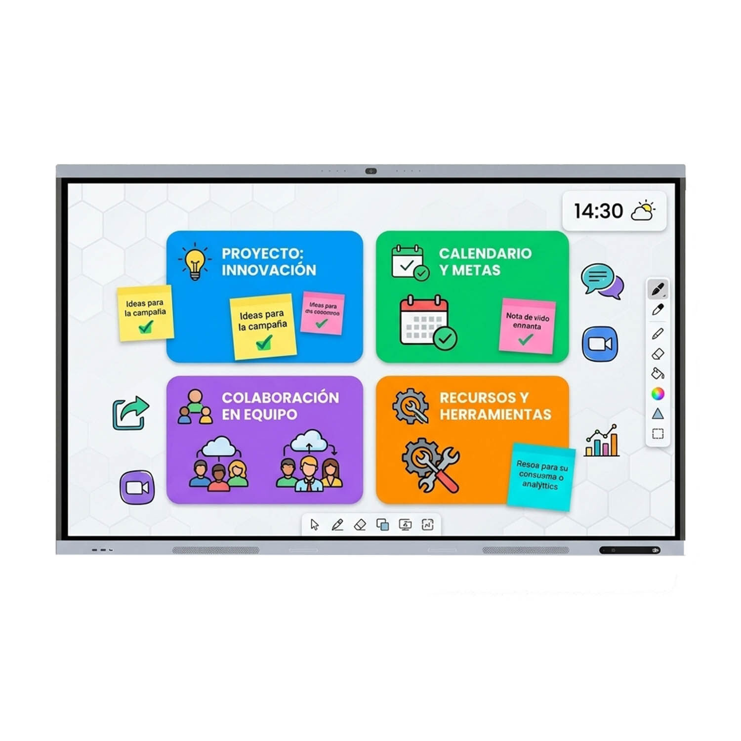 Pantalla Interactiva Tactil Aiwa 75'' Uhd 4k Android Aw-ik75 image number 0.0