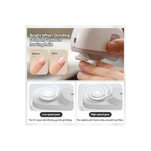 Corta&uacute;&ntilde;as El&eacute;ctrico 2 En 1 Lima Manicura Multifuncional