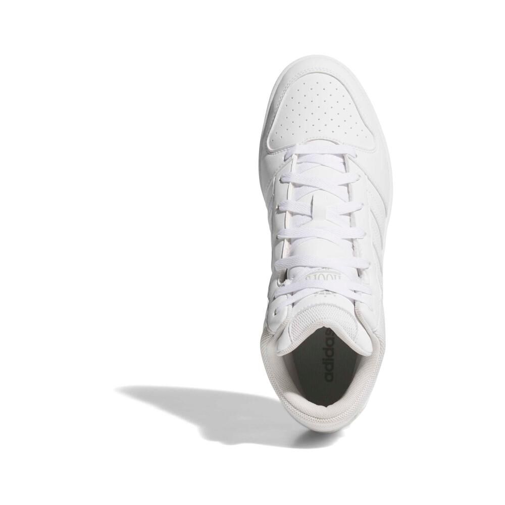 Zapatilla Basketball Unisex Adidas Hoops Mid Classic Blanco image number 4.0