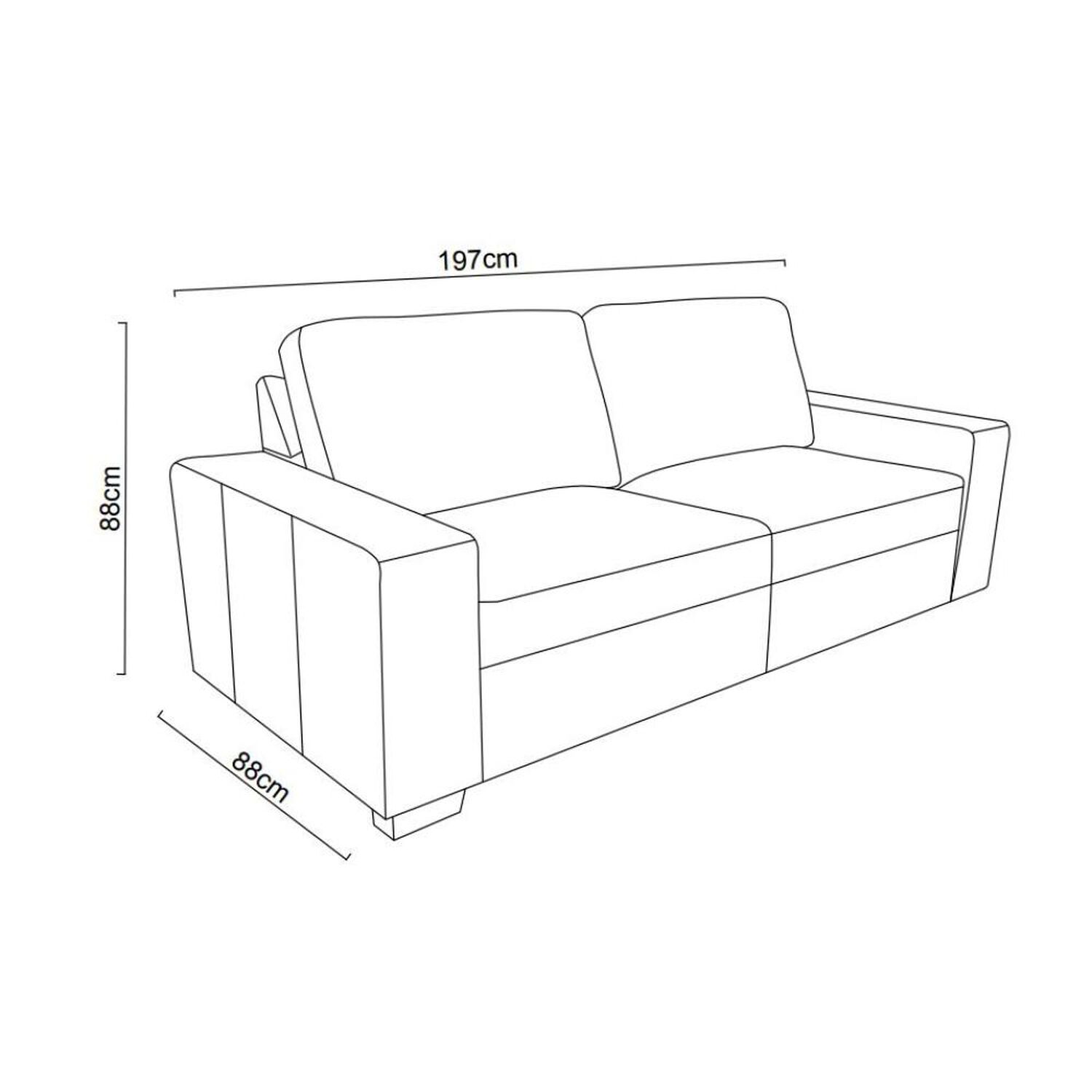 Sofa Cama Azhome Londres Gris Resorte Pocket / 3 Cuerpos image number 5.0