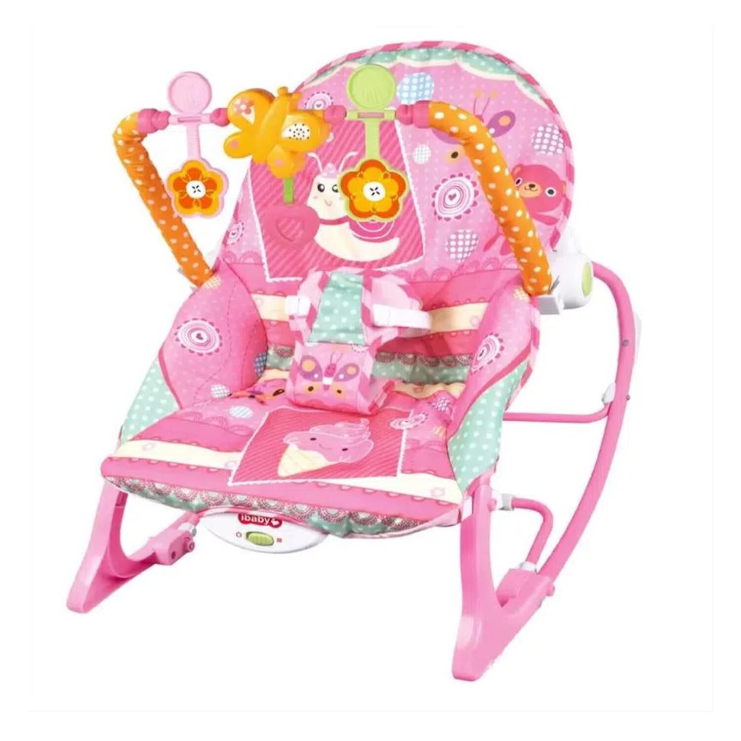Juguete Silla Mecedora Vibradora Musical Rosado Infantil image number 0.0