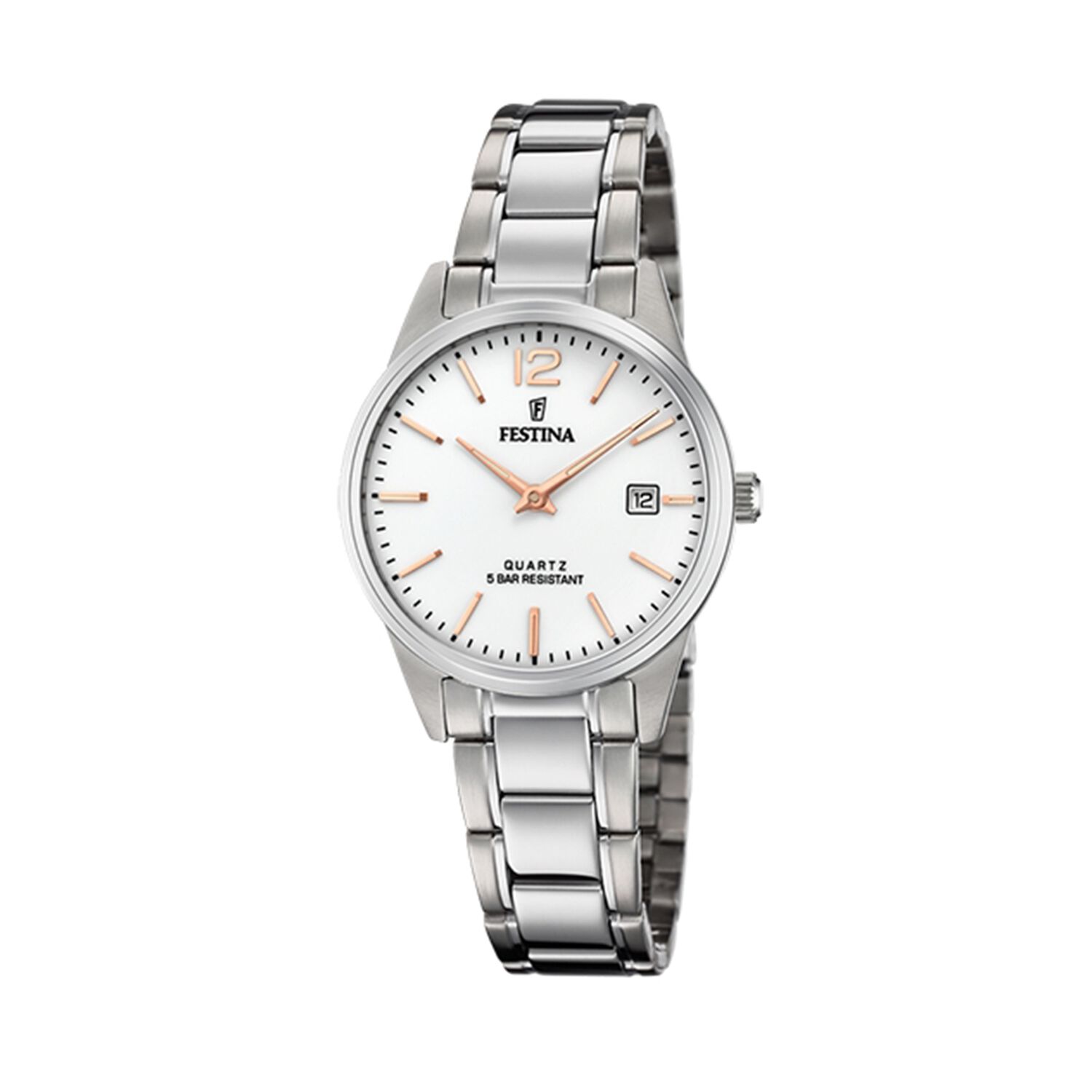 Reloj F20509/2 Festina Plateado Mujer Acero Cl&aacute;sico image number 0.0