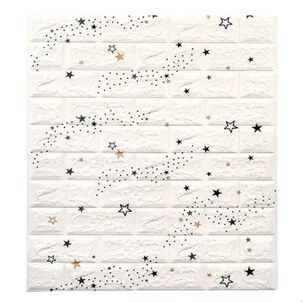 Pack 10 Lamina Papel Mural Autoadhesivo 3d Estrellas