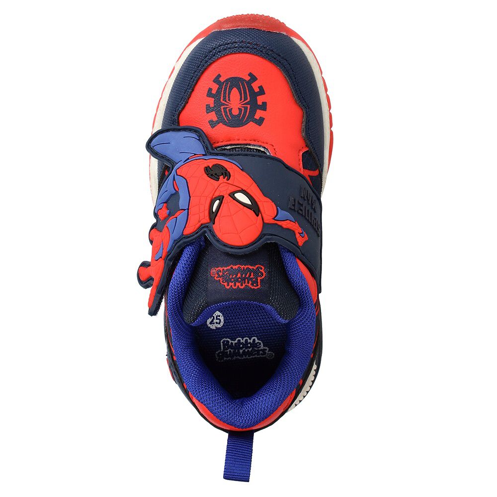 Zapatilla Ni&ntilde;o Bubblegummers Luces Spiderman Marvel Azul image number 5.0