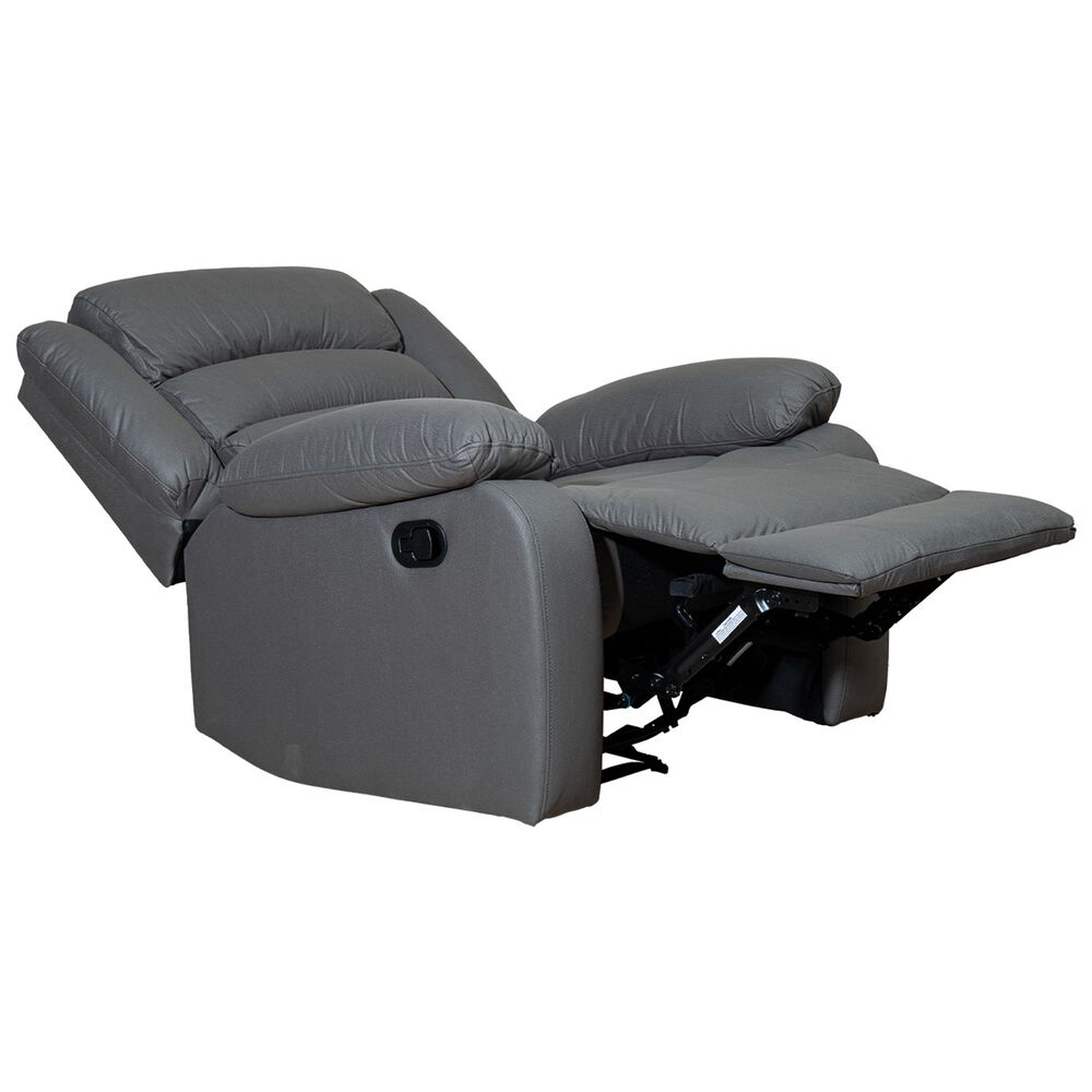 Berger 1 Cuerpo Reclinable Moderno Gris New Praga 8041rff image number 3.0
