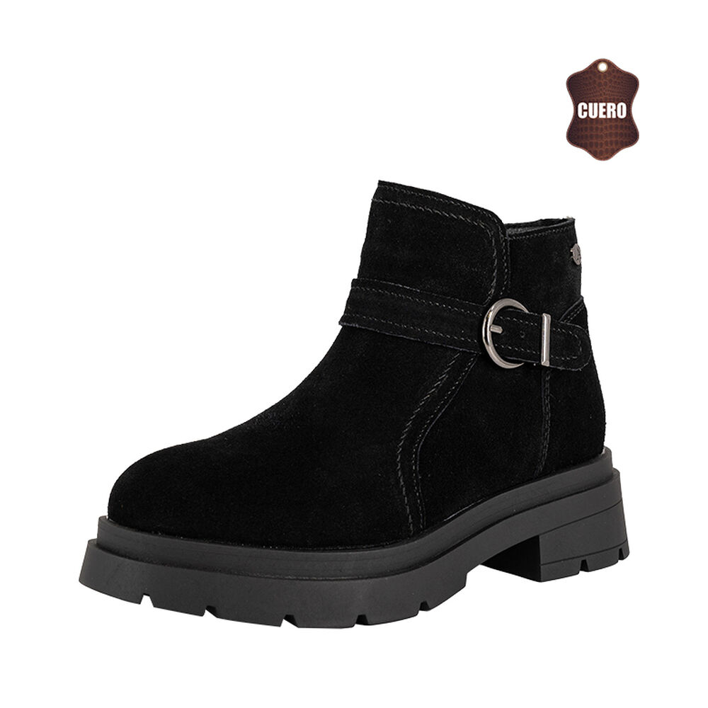 Botin De Cuero Rosie Full Negro Alquimia image number 0.0