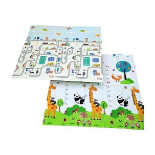 Alfombra Reversible 2 X 1.8 M Antigolpe Plegable Para Bebés
