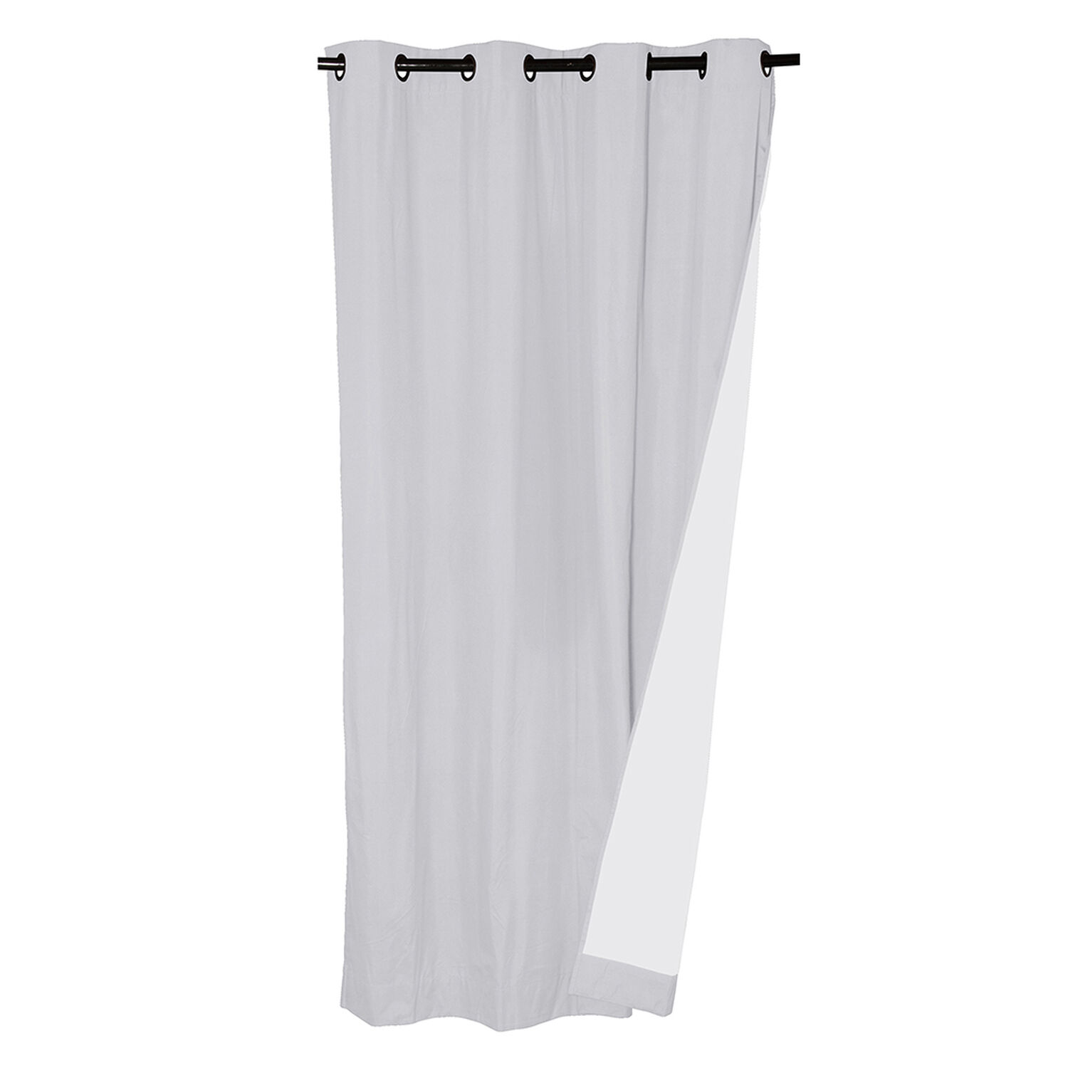 Set 2 Cortinas Bout Microfibra Blanco 140x225 image number 0.0