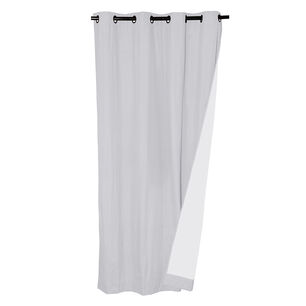 Set 2 Cortinas Bout Microfibra Blanco 140x225