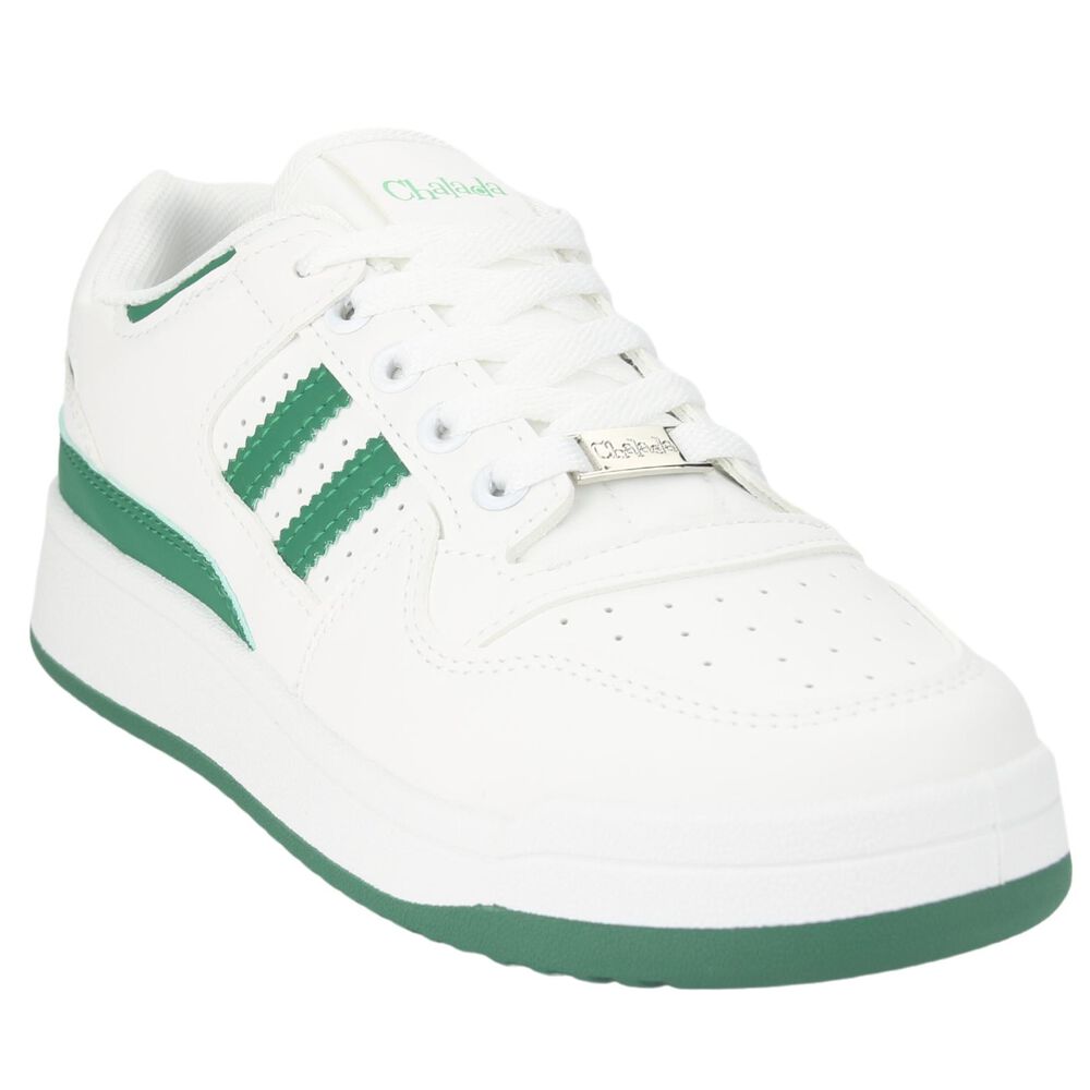 Zapatilla Chalada Mujer Juve-1 Blanco Verde Urbano image number 2.0