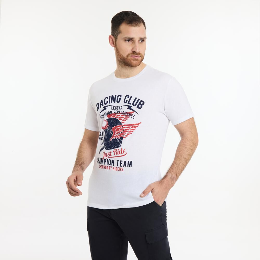 Polera Regular Manga Corta Cuello Redondo Hombre Herald image number 2.0