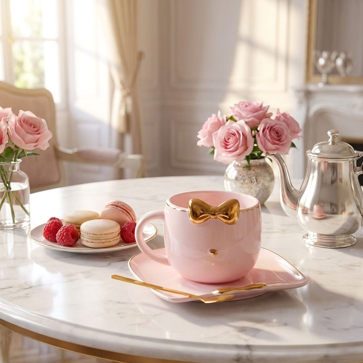 Set De Taza + Plato + Cuchara Gatita Diva Kawaii So Cute image number 14.0