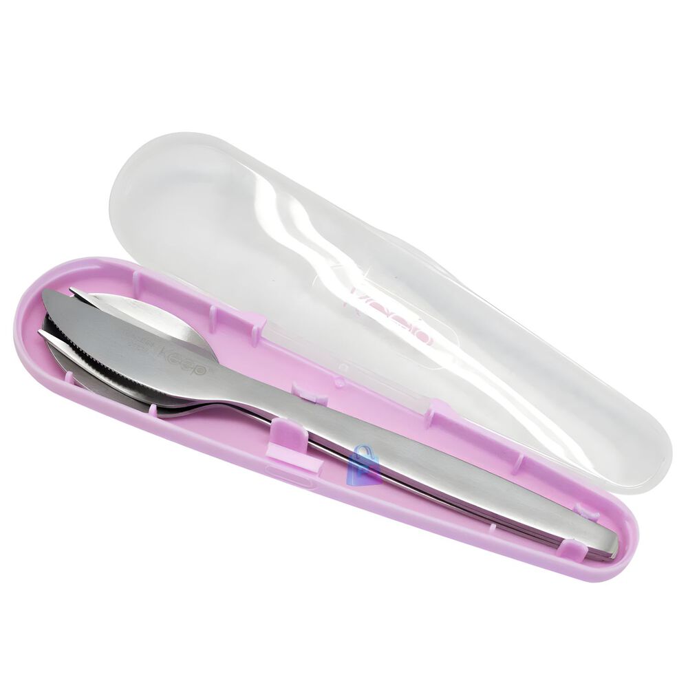 Herm&eacute;tico Keep 650ml Acero + Cubiertos On The Go - Ps image number 7.0