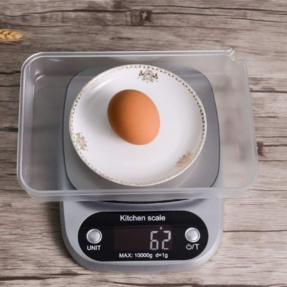 Balanza Gramera Pesa Digital De Cocina 10 Kgs Con Pilas image number 2.0