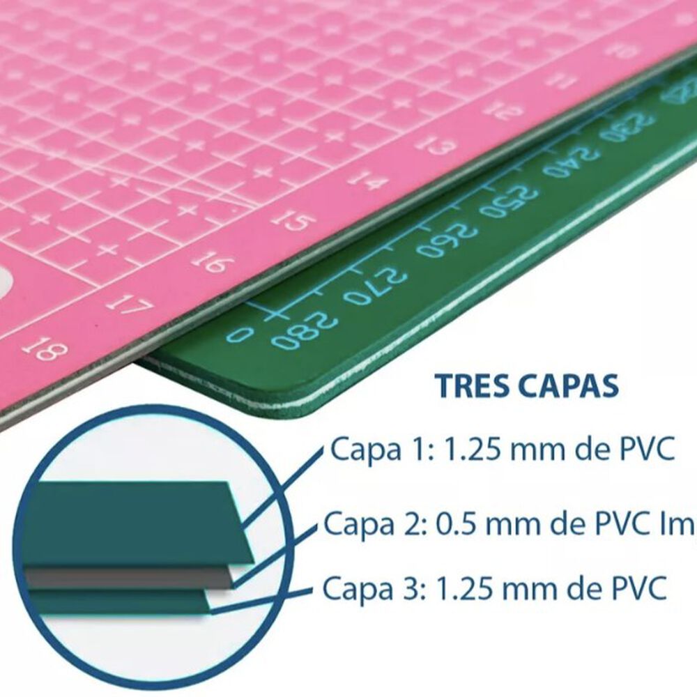 Base Tabla Salvacorte A2 Tapete Mat Cutting 45x60cm 3 Capas image number 2.0