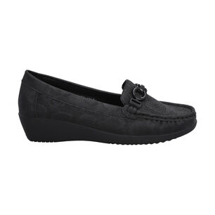 Mocas&iacute;n Mujer Negro Lali 3 Police