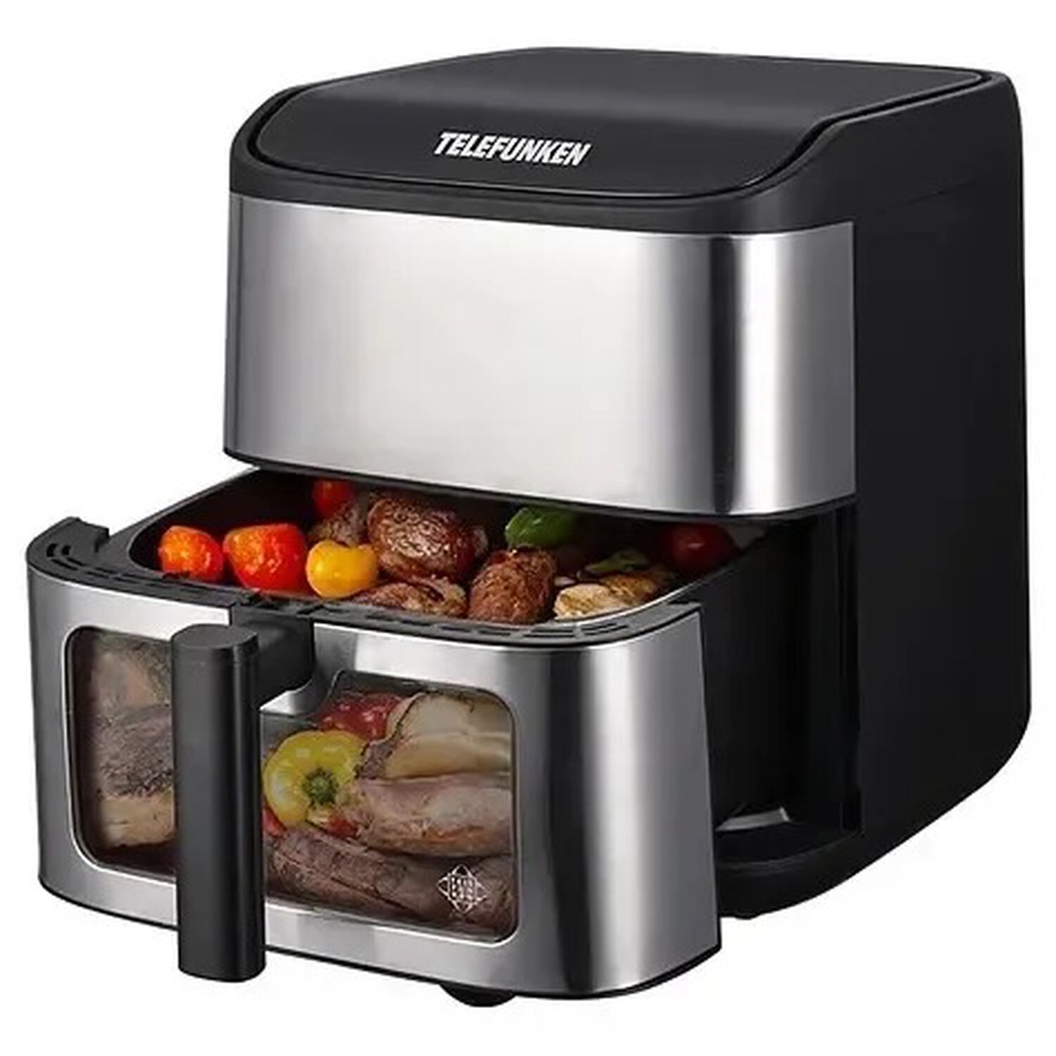 Freidora De Aire Telefunken Easyfryer 9000 1800w 9 Litros Color Negro Con Plateado image number 3.0