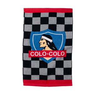 Set De Toalla De Playa +jockey+bolso / Colo-colo Cuadros / 140x70 Cm
