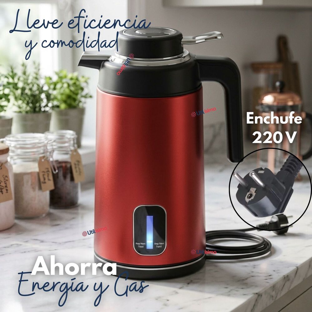 Termo Hervidor El&eacute;ctrico Acero Inoxidable 3.0 Litros image number 5.0