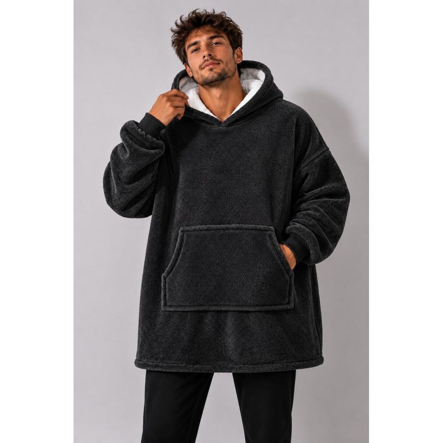 Poleron Felpa Capucha Manta Polar Invierno Unisex Talla Unic image number 52.0