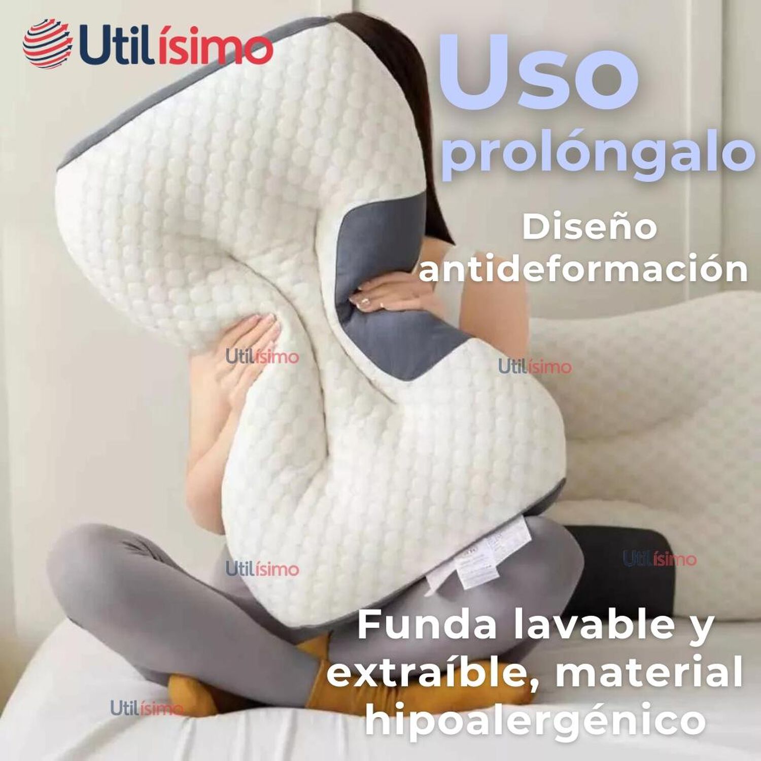 Almohada Ortop&eacute;dica Ergon&oacute;micas Para Cuello Y Cervical image number 8.0