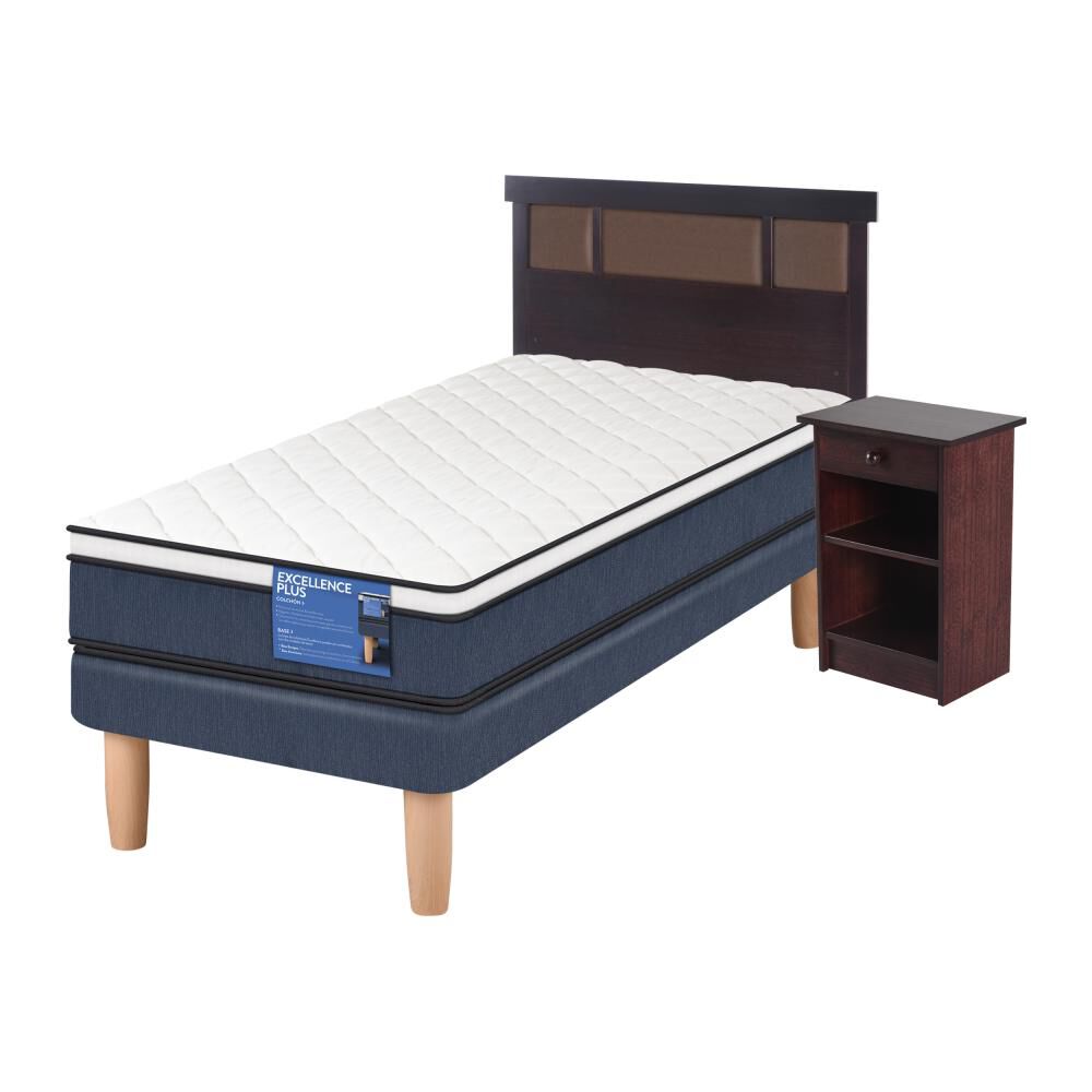 Cama Europea Cic Excellence Plus / 1.5 Plazas / Base Normal + Set De Maderas image number 1.0