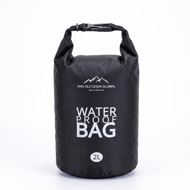 Bolsa Seca Contra Agua Impermeable Flotante Outdoor Camping Kayak 2l Negra