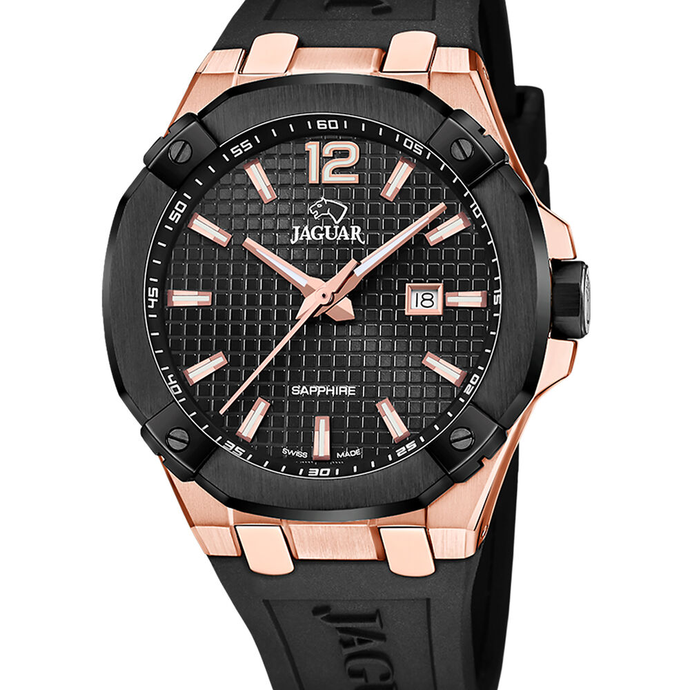 Reloj J1013/1 Jaguar Swiss Negro Hombre Crono Deportivo image number 0.0