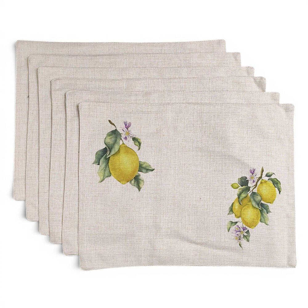 Set De 6 Individuales De Lino 35x45 Cm M20 image number 1.0