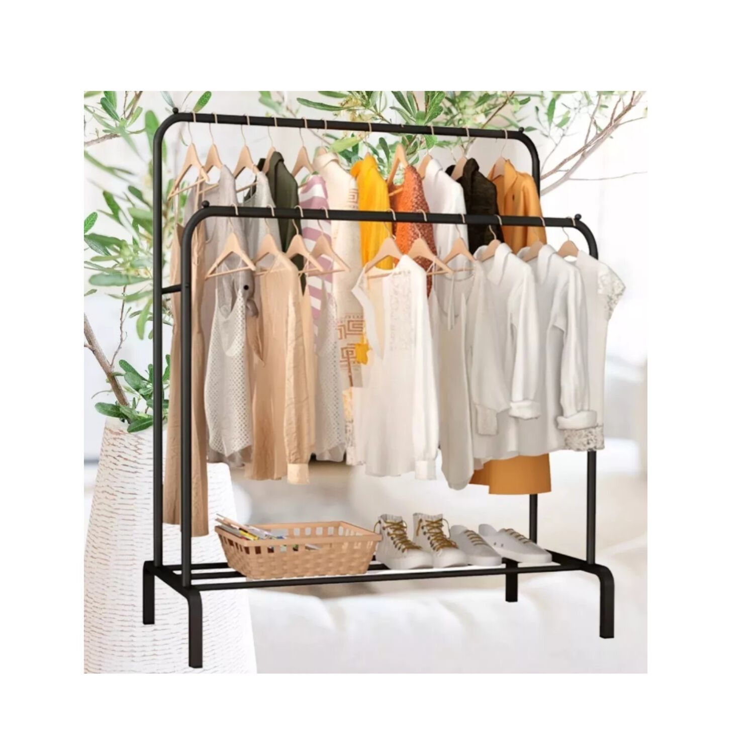 Perchero Met&aacute;lico Doble Closet Exhibici&oacute;n Organizador Hogar image number 2.0