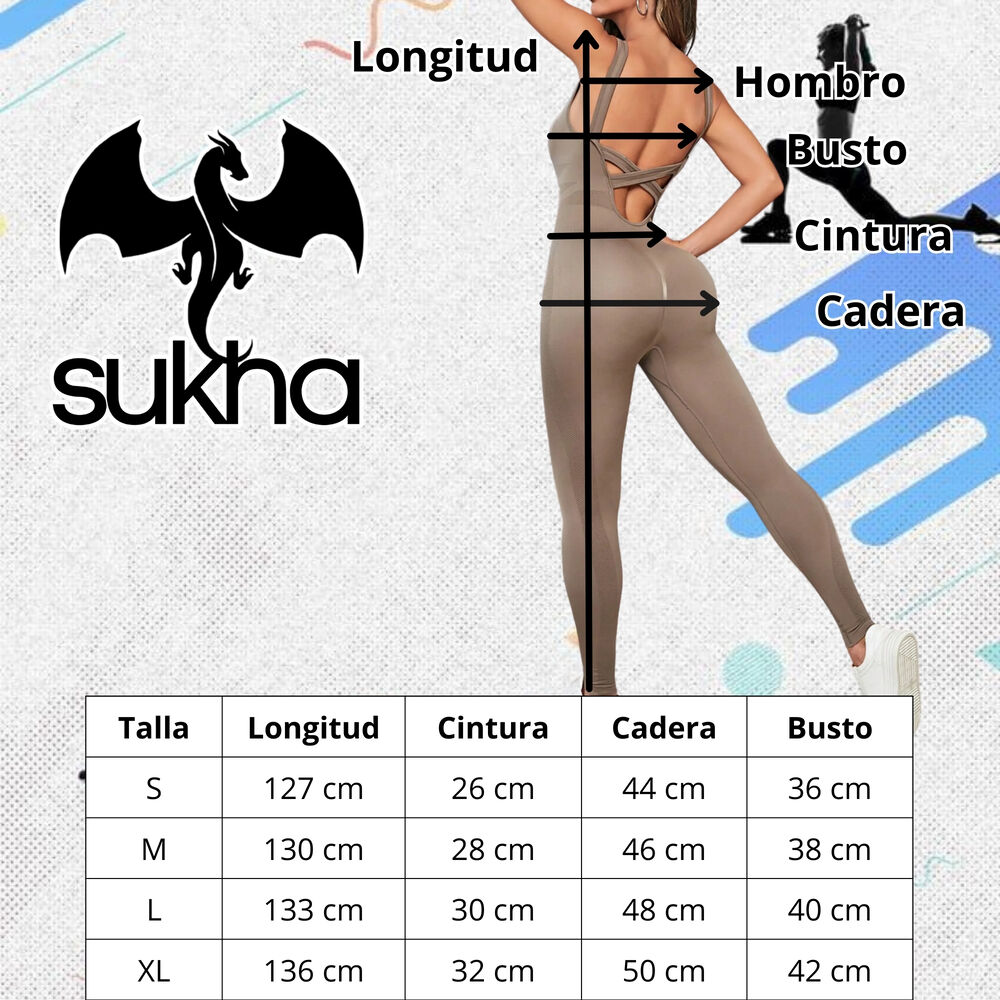 Enterito Push Up Sin Mangas Sukha Beige image number 3.0