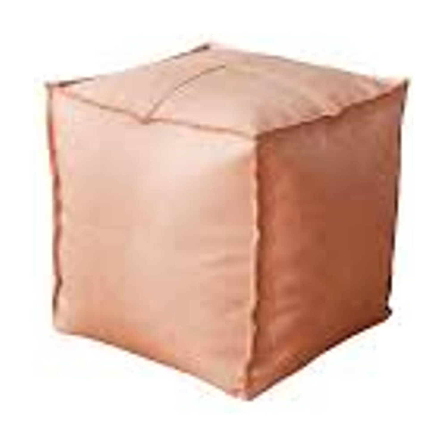 Set De 2 Pouf De Ecocuero Cuadrado 45x45cm image number 1.0